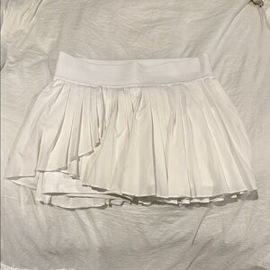 White Pleated Tennis Skirt